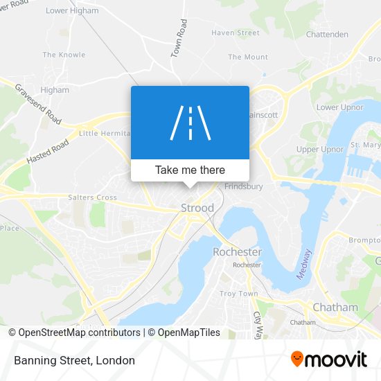 Banning Street map