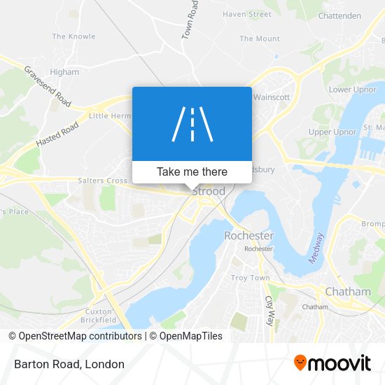 Barton Road map