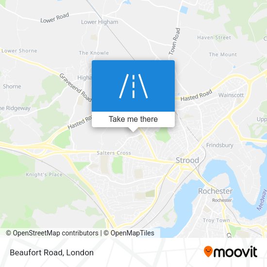 Beaufort Road map