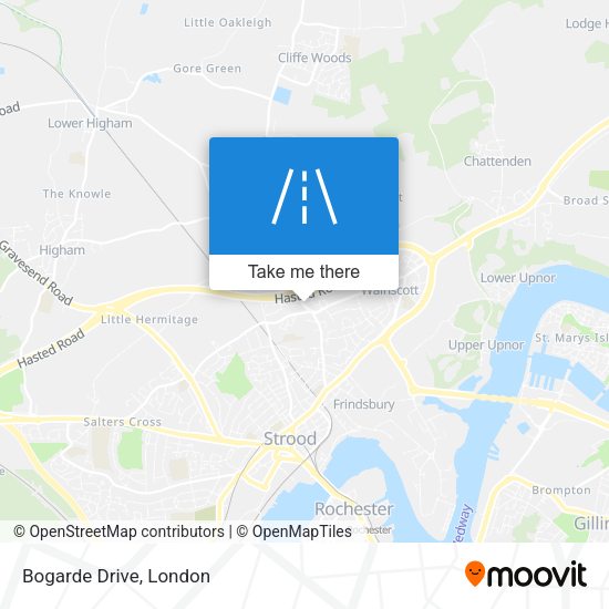 Bogarde Drive map