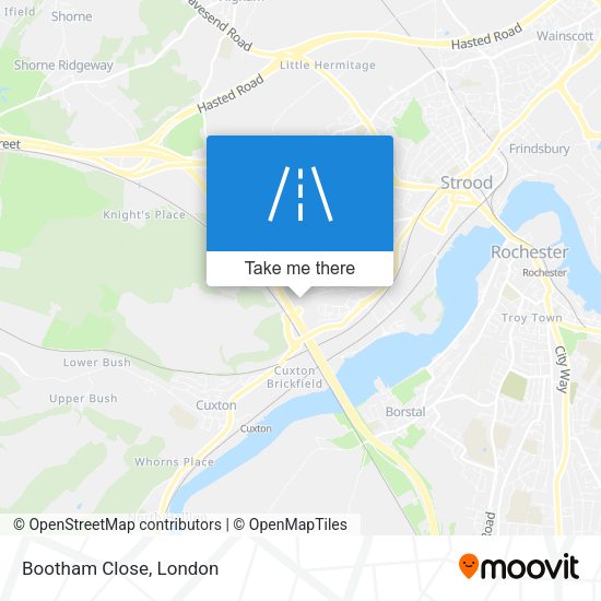 Bootham Close map