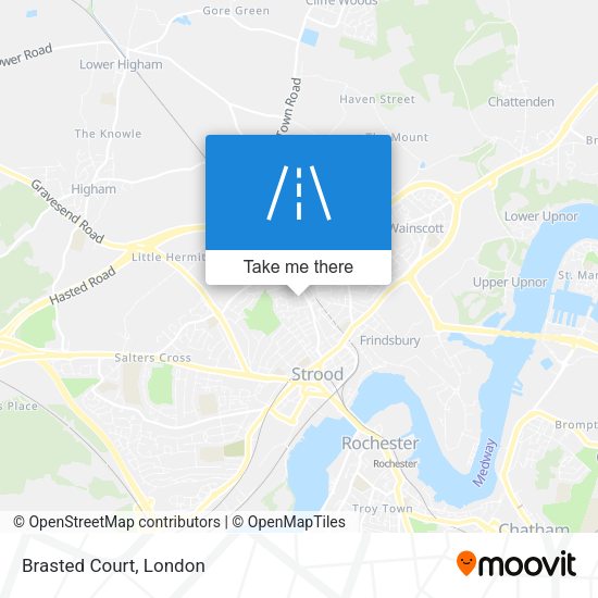 Brasted Court map