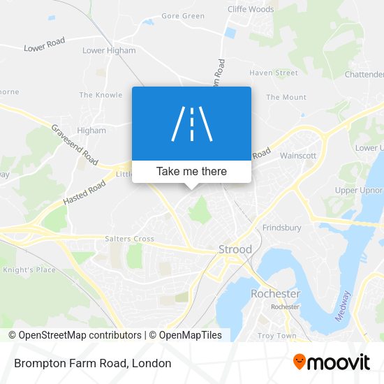 Brompton Farm Road map