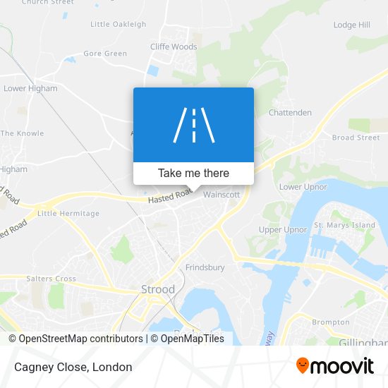 Cagney Close map