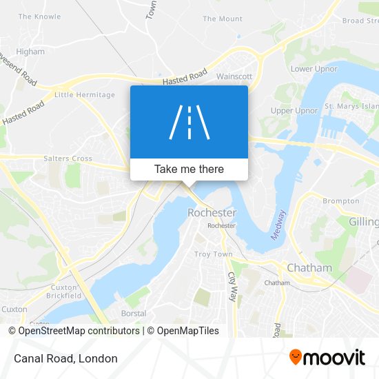 Canal Road map