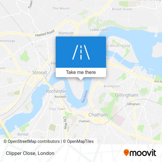 Clipper Close map