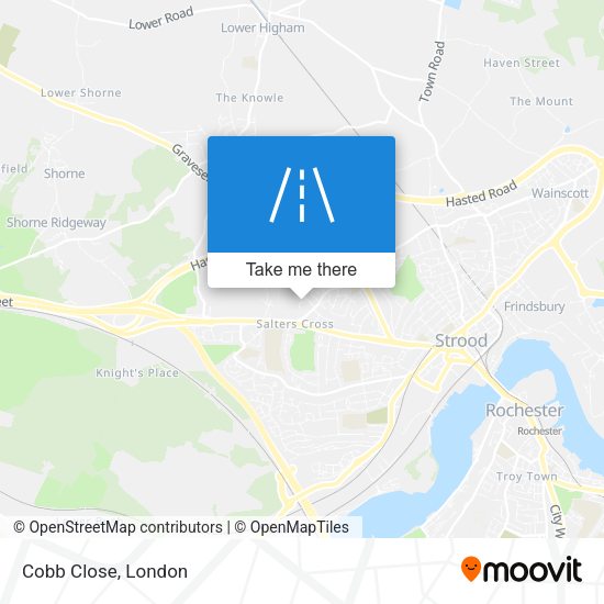 Cobb Close map
