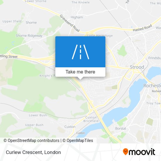 Curlew Crescent map