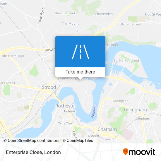 Enterprise Close map