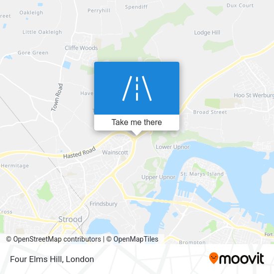Four Elms Hill map