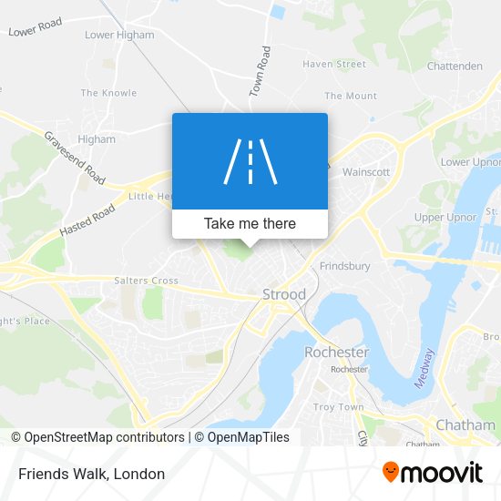 Friends Walk map