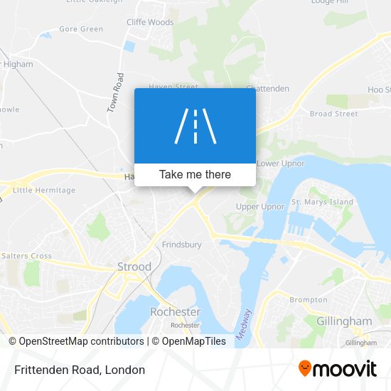 Frittenden Road map