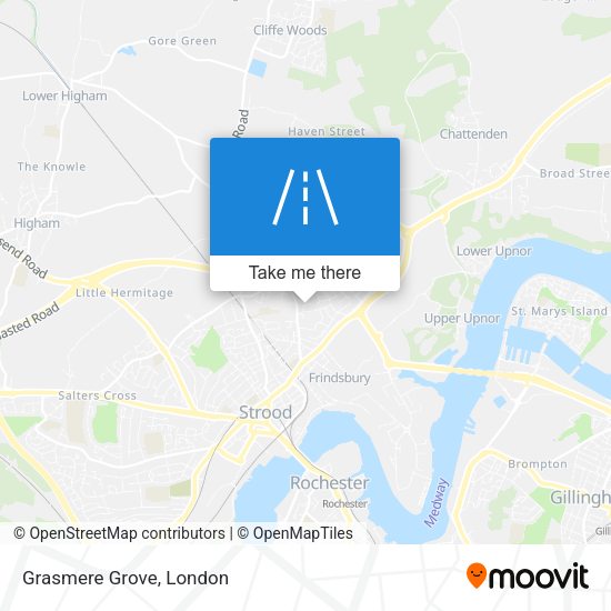 Grasmere Grove map