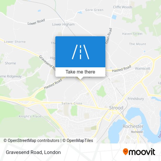Gravesend Road map