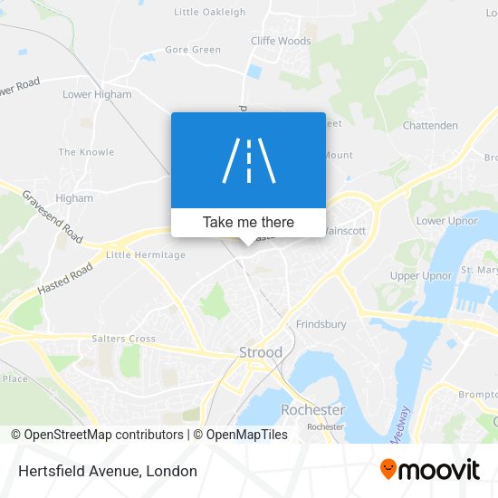 Hertsfield Avenue map