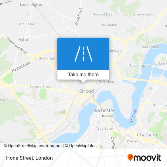 Hone Street map