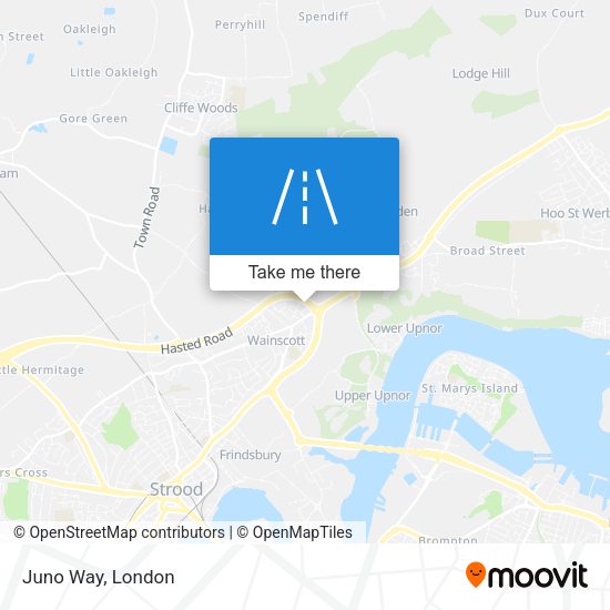 Juno Way map