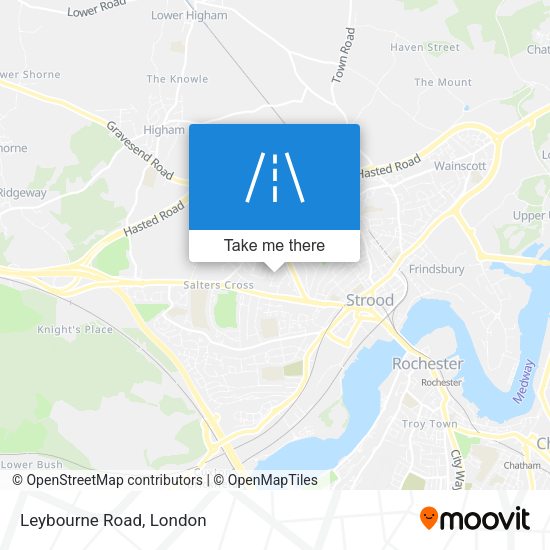 Leybourne Road map