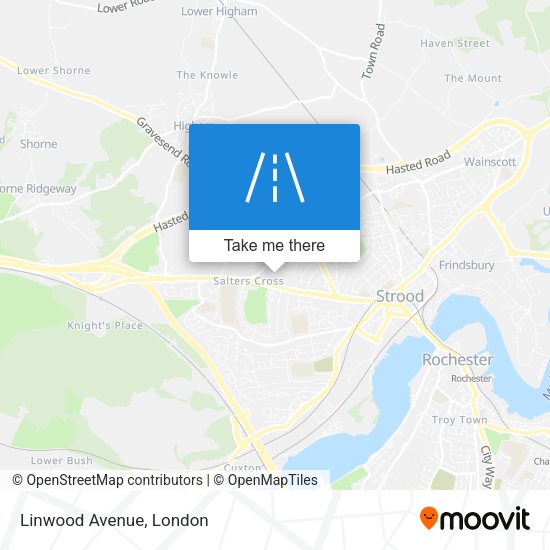 Linwood Avenue map