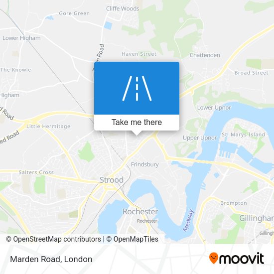 Marden Road map