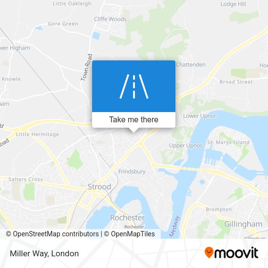 Miller Way map