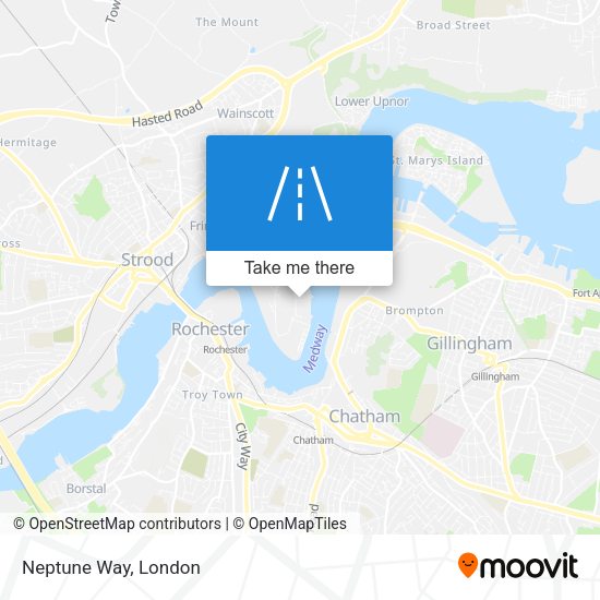 Neptune Way map
