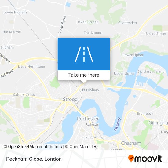 Peckham Close map