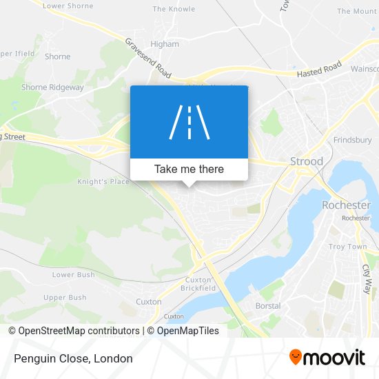 Penguin Close map