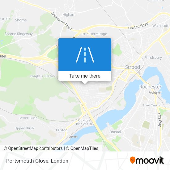 Portsmouth Close map