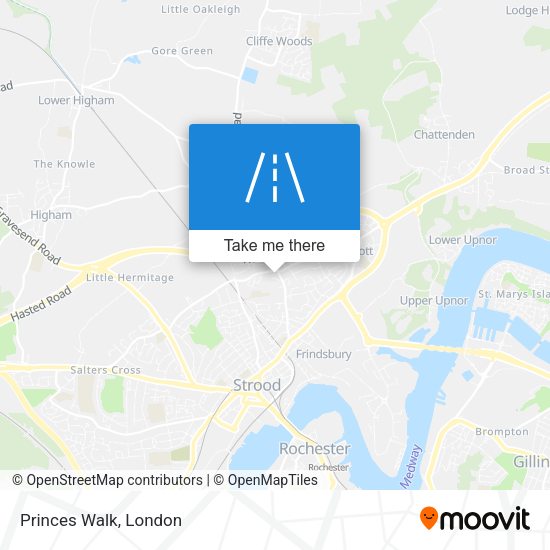 Princes Walk map