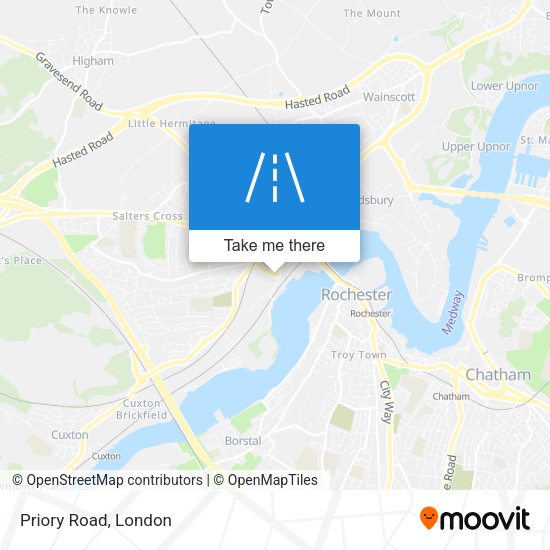 Priory Road map