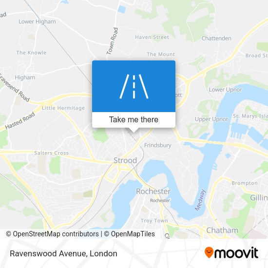 Ravenswood Avenue map