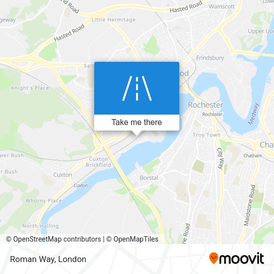 Roman Way map