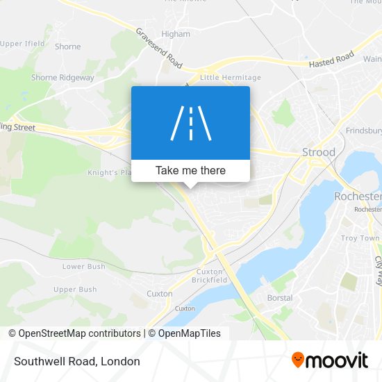 Southwell Road map