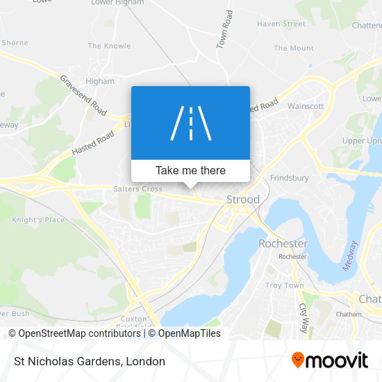 St Nicholas Gardens map