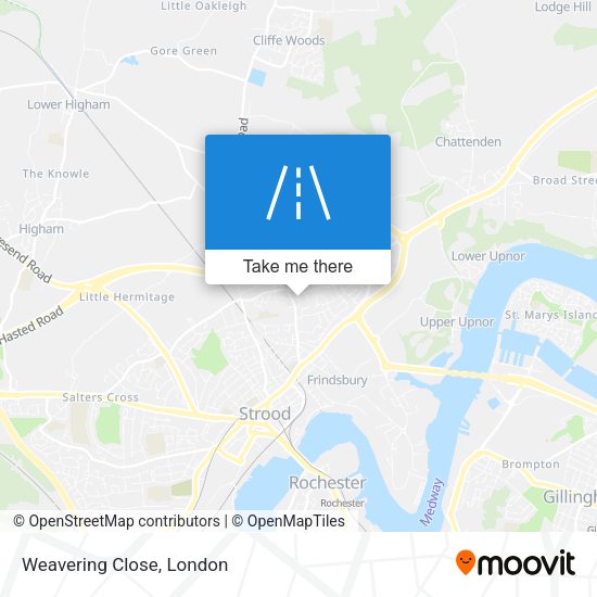 Weavering Close map
