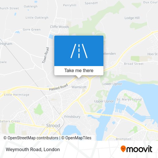 Weymouth Road map