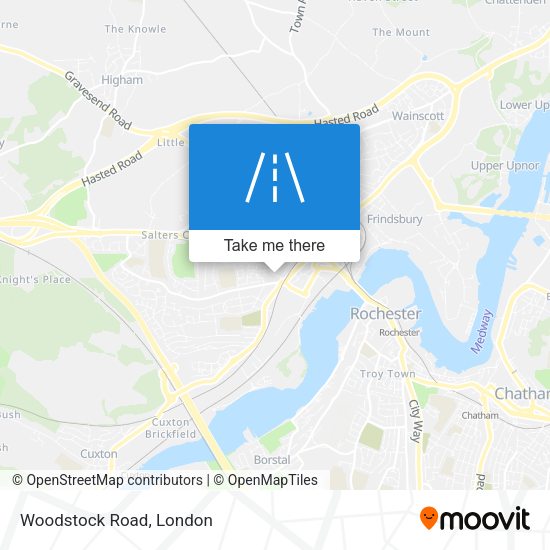 Woodstock Road map