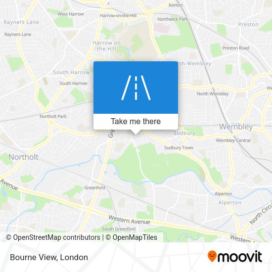 Bourne View map