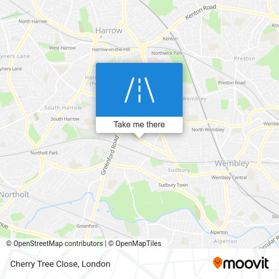 Cherry Tree Close map