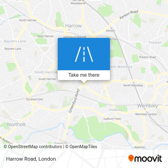 Harrow Road map