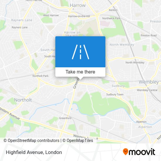 Highfield Avenue map