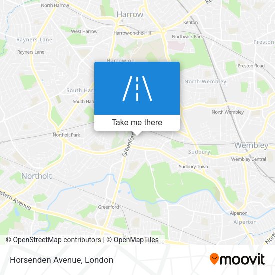 Horsenden Avenue map