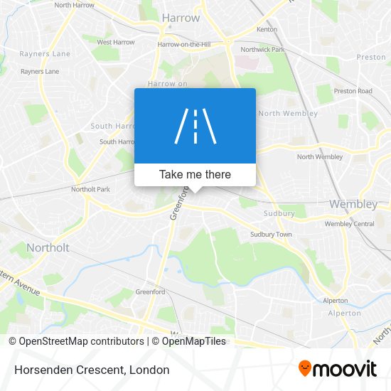 Horsenden Crescent map