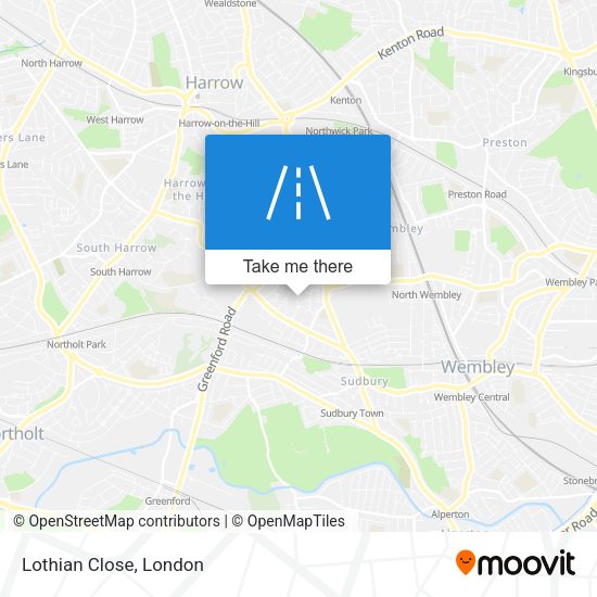 Lothian Close map