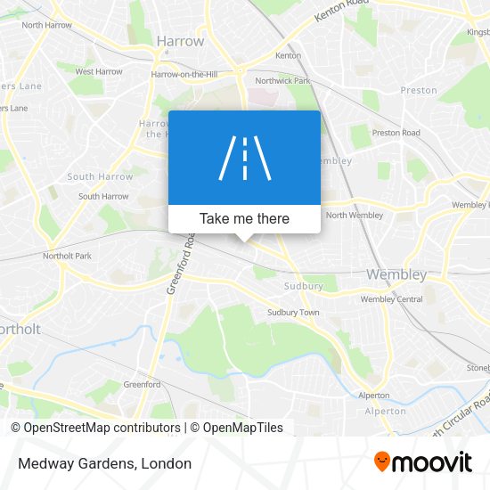 Medway Gardens map