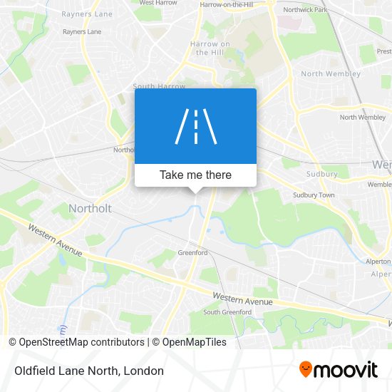Oldfield Lane North map