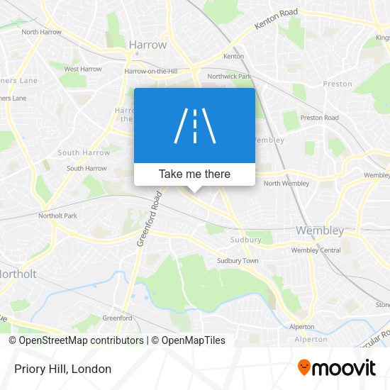 Priory Hill map