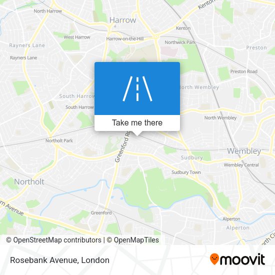 Rosebank Avenue map