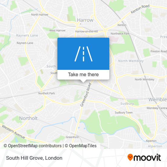 South Hill Grove map